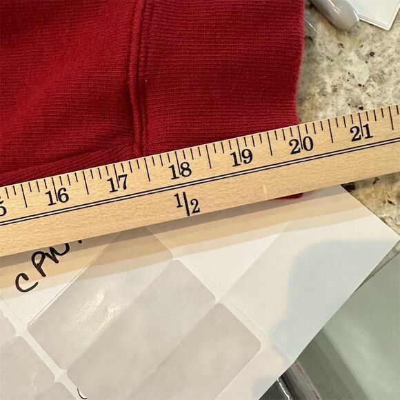 Lands End Men's Burgundy 1/4 Zip Pullover Sweater Size Large Casual - Picture 8 of 9